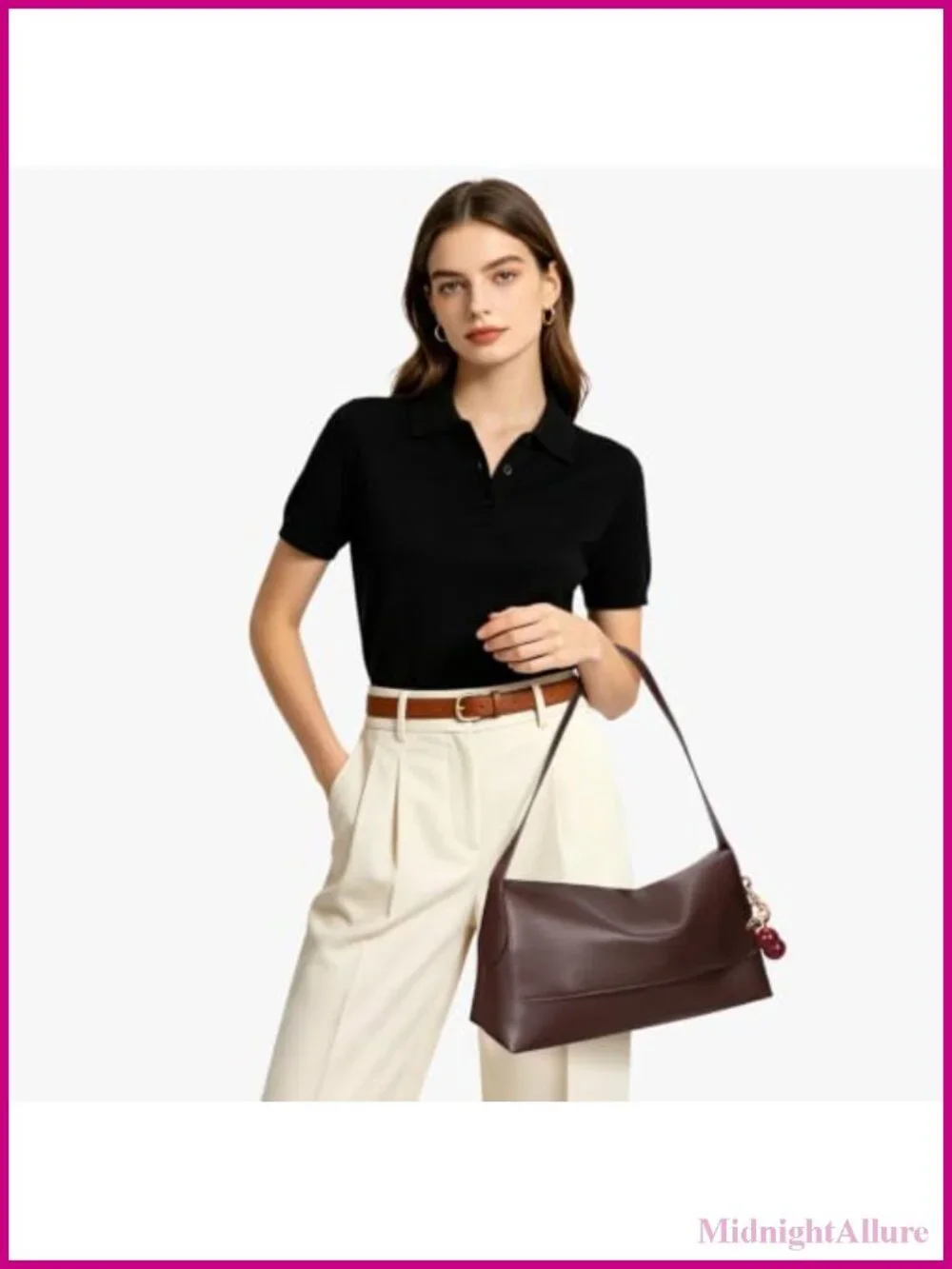 Large Hobo Shoulder Bag Faux Leather Faux Leather Women's Handbag